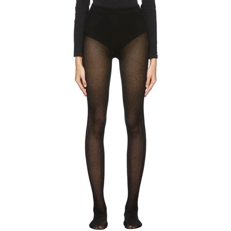 black gucci panty hose|gucci black distressed tights.